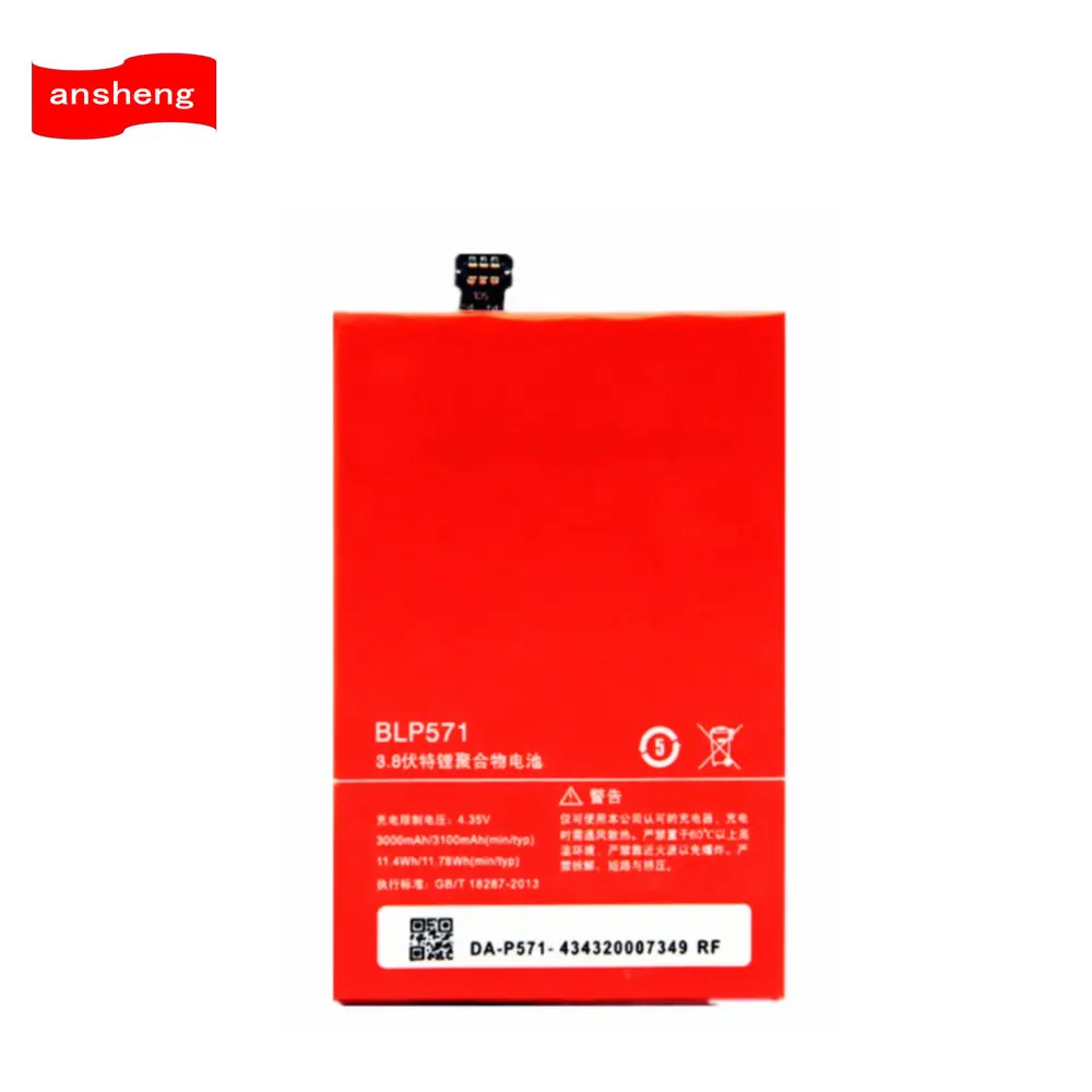 

High Quality 3000mAh/3100mAh BLP571 battery for Oneplus One 1+ One plus Smartphone