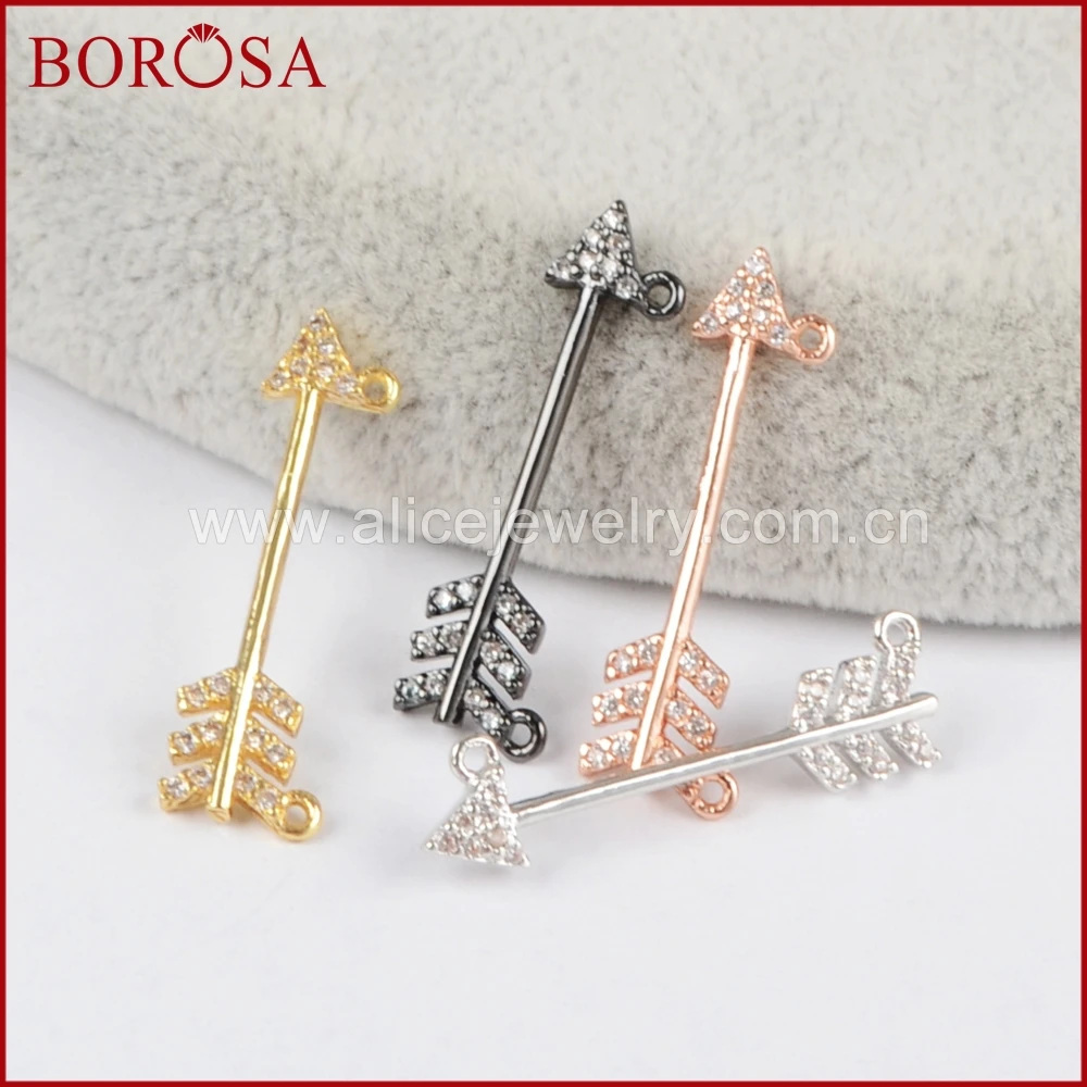 BOROSA Arrowhead CZ Micro Pave White Zircons Connector,Handcrafted Cubic Zirconia Pave Crystal Connectors Double Bails WX427
BOROSA Arrowhead CZ Micro Pave White Zircons Connector,Handcrafted Cubic Zirconia Pave Crystal Connectors Double Bails WX427