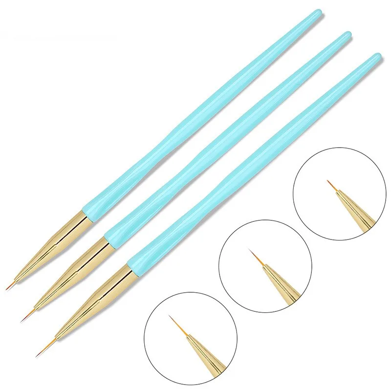 3Pcs Wooden-handle Nail Art Acrylic Liner Brush French Lines Stripes Grid Painting Drawing Pen 3D DIY Tips Manicure Tools YS003
3Pcs Wooden-handle Nail Art Acrylic Liner Brush French Lines Stripes Grid Painting Drawing Pen 3D DIY Tips Manicure Tools YS003