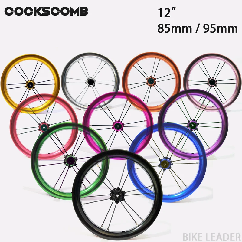 12 inches Wheels for Kids Balance Bike 85 95mm Children Slide Anodize Colorful Double Layer Aluminum Allolly Bicycle Wheelset
12 inches Wheels for Kids Balance Bike 85 95mm Children Slide Anodize Colorful Double Layer Aluminum Allolly Bicycle Wheelset