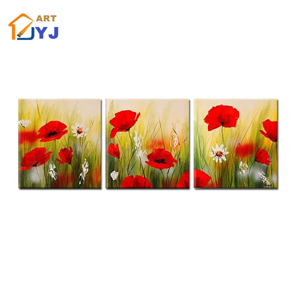 3 Panels Artwork Red Poppies Hand Painted Oil Painting Canvas Impressionist painting Big Wall Art Home Decor oil Poster
3 Panels Artwork Red Poppies Hand Painted Oil Painting Canvas Impressionist painting Big Wall Art Home Decor oil Poster