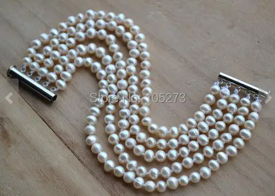 New Arriver Pearl Bracelet 8 Inches 5 Rows 5-6mm Natural Freshwater Pearl Bracelet Wedding Party Jewelry Free Shipping
New Arriver Pearl Bracelet 8 Inches 5 Rows 5-6mm Natural Freshwater Pearl Bracelet Wedding Party Jewelry Free Shipping