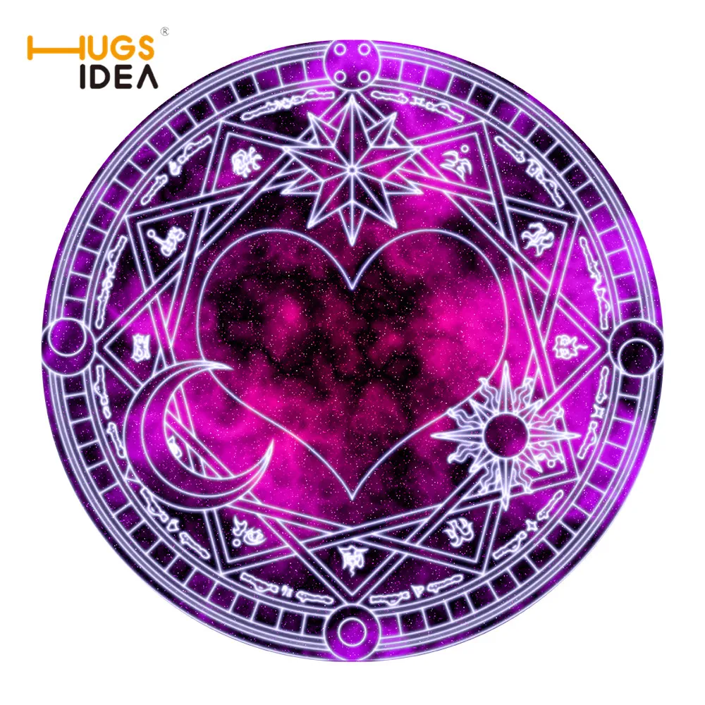 HUGSIDEA аниме Cardcaptor Sakura детские ковры Круглые Tapis домашнее украшение дети спальня