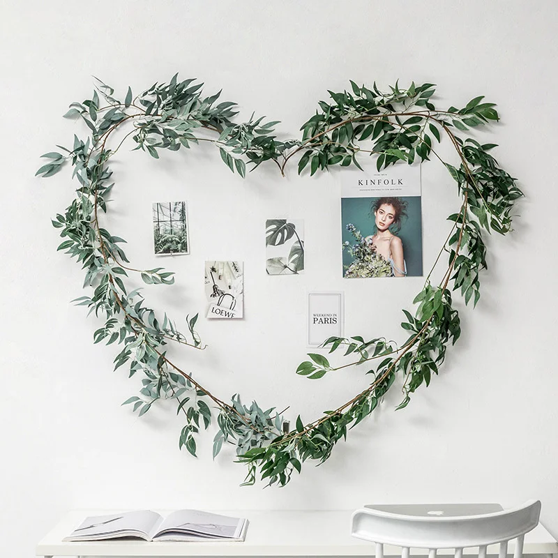 Flone Artificial Silk Plants Wall Hanging Vine 1.9m Green Vine Fake Plants Wedding Party For Wall Landscape Decoration Pendant
Flone Artificial Silk Plants Wall Hanging Vine 1.9m Green Vine Fake Plants Wedding Party For Wall Landscape Decoration Pendant