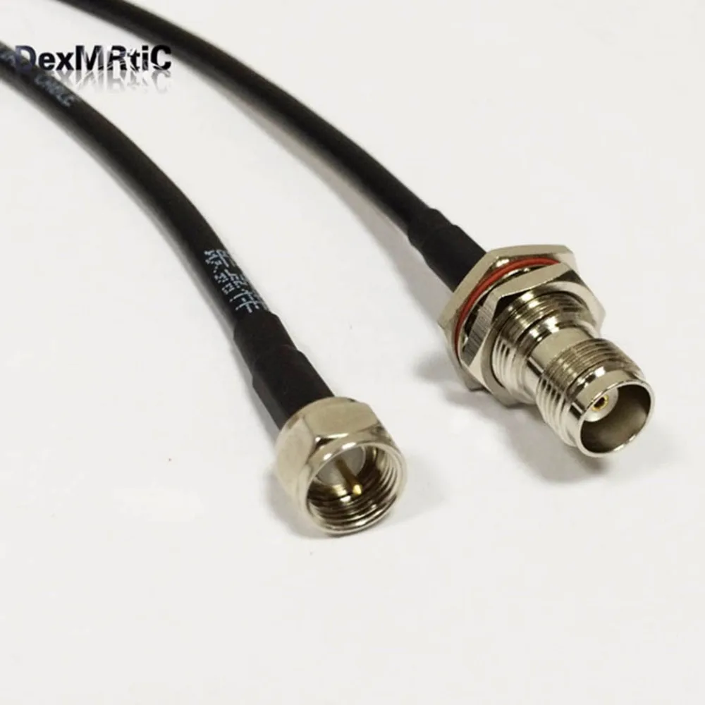 Новый TNC Гнездовой разъем переключатель F Тип штекер Конвертор RG58 50 см 20