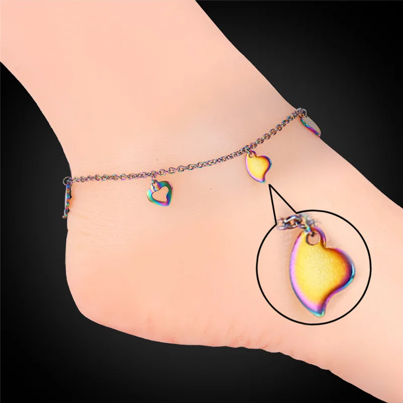 Stainless Steel Heart Anklets For Women Fashion Foot Jewelry Gift Charms Anklet Bracelet On A Leg Chain GA1535
Stainless Steel Heart Anklets For Women Fashion Foot Jewelry Gift Charms Anklet Bracelet On A Leg Chain GA1535