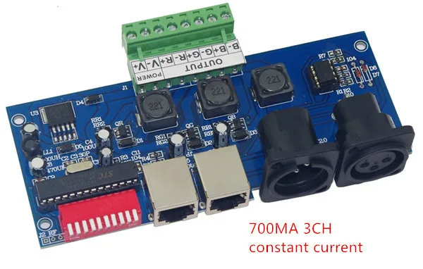 wholesale 1 pcs constant current 700ma 3CH dmx Controller DMX512 decoder For 3528 5050 led strip modules DC12-24V
wholesale 1 pcs constant current 700ma 3CH dmx Controller DMX512 decoder For 3528 5050 led strip modules DC12-24V