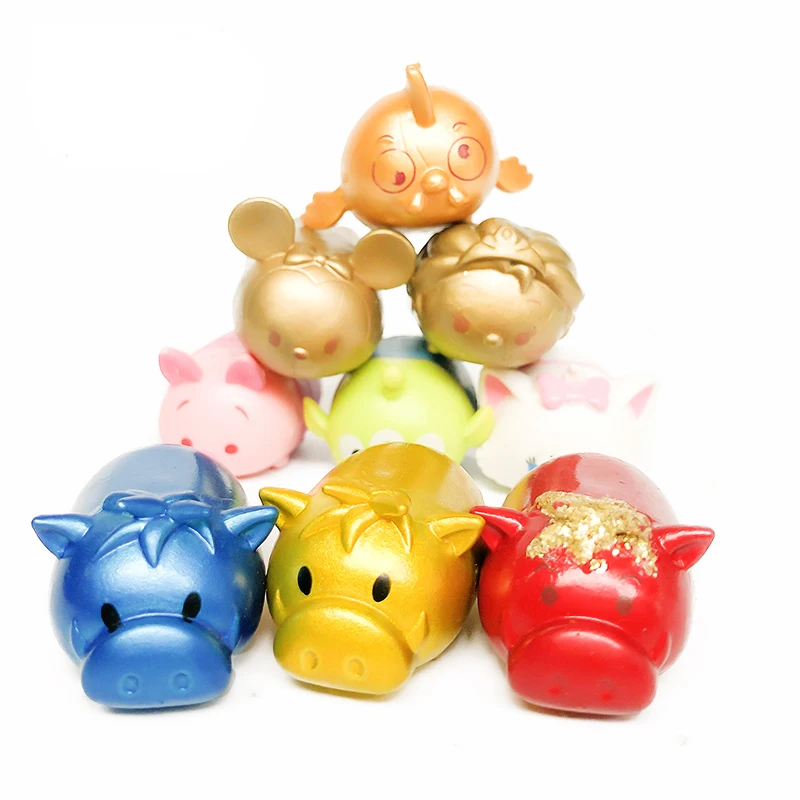 

FGHGF Rubber Squishy Soft Princess Doll Mickey Gold PIG Flocking Rare Collection Kid Toy MINI SIZE Y19052104