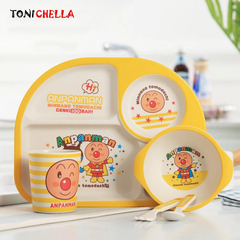 Bamboo Fiber Children Tableware Set Baby Plate Bowl With Fork Spoon Cup Cartoon Infant Feeding Dinnerware Food Container CL5328
Bamboo Fiber Children Tableware Set Baby Plate Bowl With Fork Spoon Cup Cartoon Infant Feeding Dinnerware Food Container CL5328