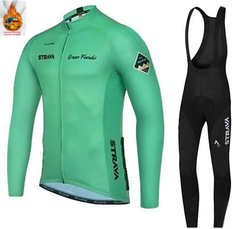 STRAVA green Fleece Men's Cycling Jersey Set Bicycle Winter Cycling Clothing Bike Wear Maillot Ropa Ciclismo Invierno Suit
STRAVA green Fleece Men's Cycling Jersey Set Bicycle Winter Cycling Clothing Bike Wear Maillot Ropa Ciclismo Invierno Suit