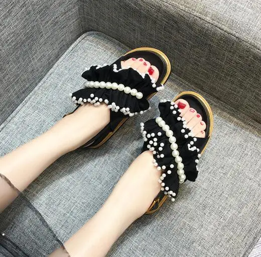 BONJEAN 2019 Summer Pearls Beaded Flat Sandal Woman Open Toe Gingham Pattern Gladiator Shoes Sequins Beaded Tassesl Sandals
BONJEAN 2019 Summer Pearls Beaded Flat Sandal Woman Open Toe Gingham Pattern Gladiator Shoes Sequins Beaded Tassesl Sandals