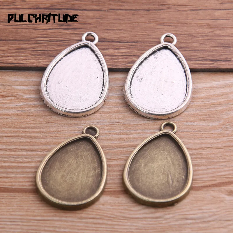 New Fashion 6pcs/lot 18*25mm Inner Size Two Color Water Drop Style Cabochon Base Setting Charms Pendant
New Fashion 6pcs/lot 18*25mm Inner Size Two Color Water Drop Style Cabochon Base Setting Charms Pendant