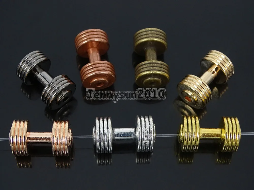 Solid Metal Dumbbell Stripe Style Bracelet Necklace Connector Charm Beads Silver Gold Light Rose Gold Gunmetal 50Pcs/Pack
Solid Metal Dumbbell Stripe Style Bracelet Necklace Connector Charm Beads Silver Gold Light Rose Gold Gunmetal 50Pcs/Pack