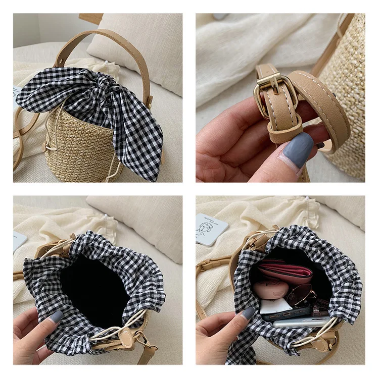 2020 Bow Women Straw Bag Rattan Handbag Popular Handmade Woven Bamboo Tote Female Chain Crossbody Bucket bag Holiday Style
2020 Bow Women Straw Bag Rattan Handbag Popular Handmade Woven Bamboo Tote Female Chain Crossbody Bucket bag Holiday Style