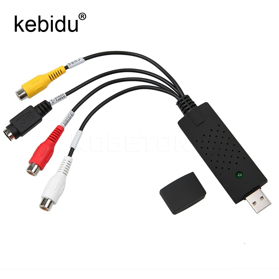 Kebidu USB 2.0 to RCA usb adapter converter Audio Video Capture Card Adapter PC CableS For TV DVD VHS capture device
Kebidu USB 2.0 to RCA usb adapter converter Audio Video Capture Card Adapter PC CableS For TV DVD VHS capture device