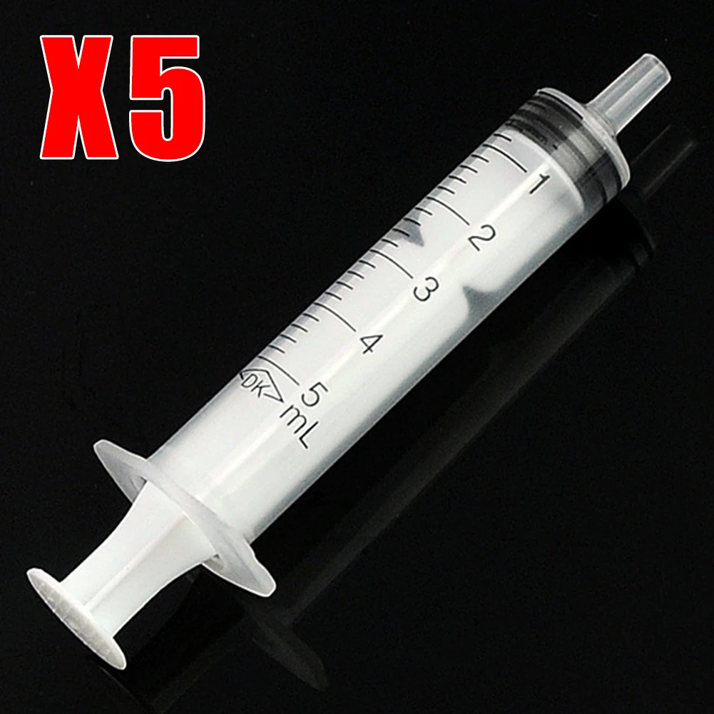 5pcs Transparent 5ml Plastic Sterile Syringes without Needles for Cubs Measuring Nutrient Hydroponic Industrial Glue Tools
5pcs Transparent 5ml Plastic Sterile Syringes without Needles for Cubs Measuring Nutrient Hydroponic Industrial Glue Tools