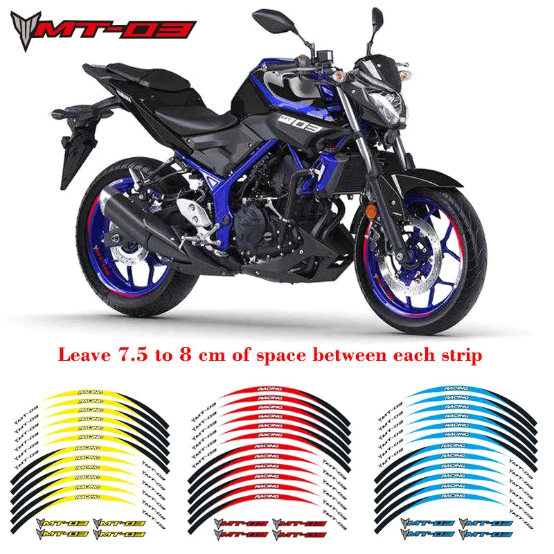 Motorcycles wheel stickers Reflective Rim moto Stripe Tape 17inch Reflective sticker For YAMAHA MT-03
Motorcycles wheel stickers Reflective Rim moto Stripe Tape 17inch Reflective sticker For YAMAHA MT-03