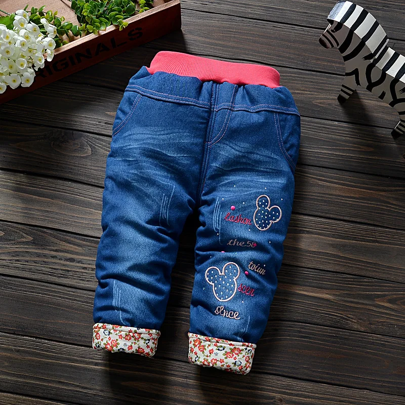 Новинка 2020 зимние теплые брюки и джинсы CNFSNJ утепленные для маленьких девочек