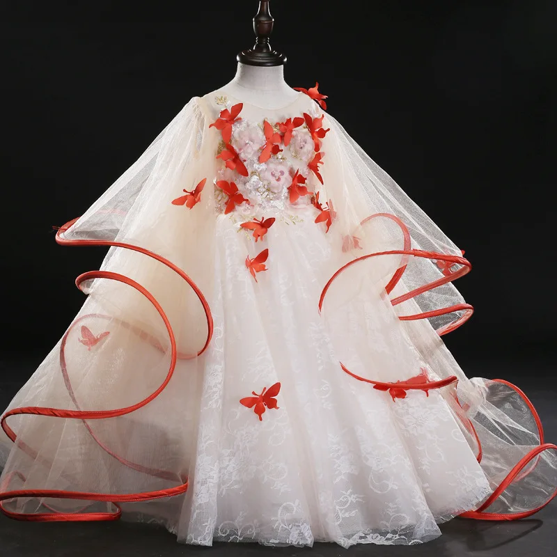 D-007 New Fashion Luxury girl princess Dress host children piano performance Dresses Girl Ball Gown dress
D-007 New Fashion Luxury girl princess Dress host children piano performance Dresses Girl Ball Gown dress