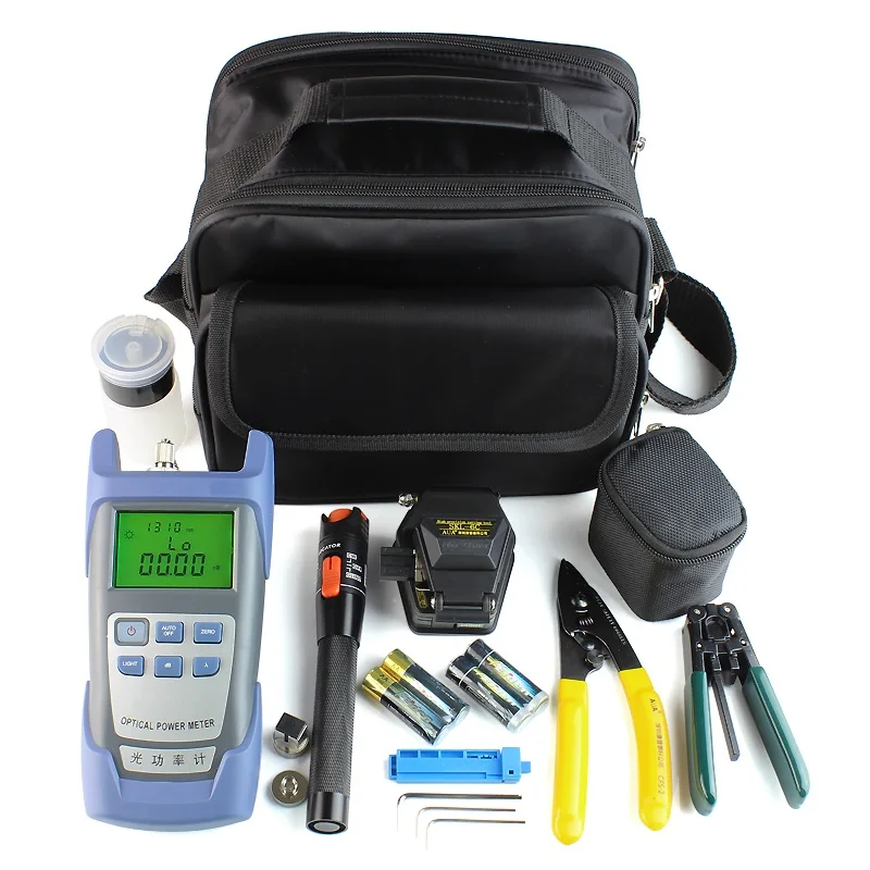 17 In 1 Fiber Optic Splicing Tools with SKL-6C Optical Fiber Cutter Optical Power Meter and 10MW Visual Fault Locator
17 In 1 Fiber Optic Splicing Tools with SKL-6C Optical Fiber Cutter Optical Power Meter and 10MW Visual Fault Locator