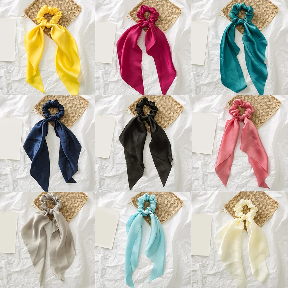Solid Casual Silky Satin Horsetail Scrunchie Diy Bow Streamers Elastic Hair Bands Soft Skin-Friendly Pink Hair Accessories Hot
Solid Casual Silky Satin Horsetail Scrunchie Diy Bow Streamers Elastic Hair Bands Soft Skin-Friendly Pink Hair Accessories Hot