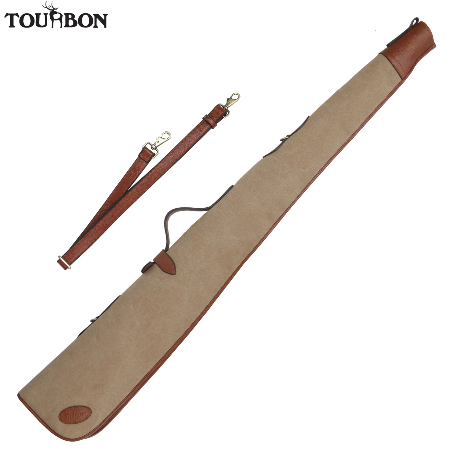 Tourbon Тактический винтажный брезентовый чехол для ружья противоскользящая сумка