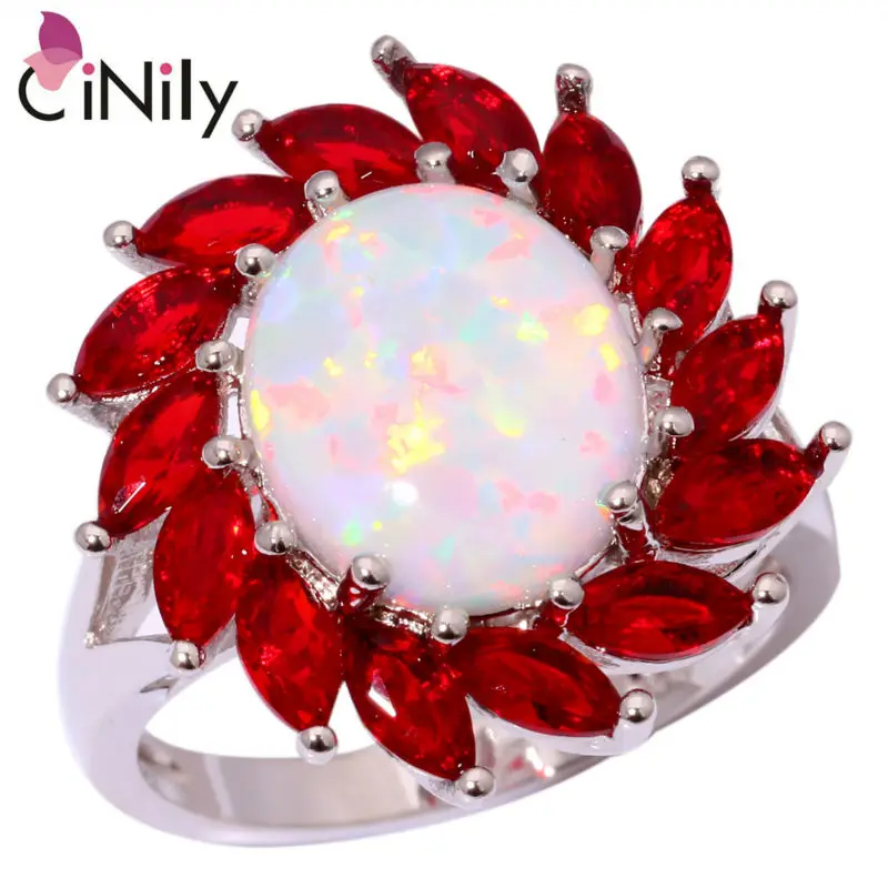 CiNily Created White Fire Opal Garnet Silver Plated Ring Wholesale Retail New Style for Women Jewelry Ring Size 7 8 OJ8144
CiNily Created White Fire Opal Garnet Silver Plated Ring Wholesale Retail New Style for Women Jewelry Ring Size 7 8 OJ8144