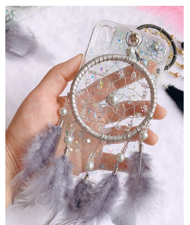 Новинка для iphone XS max 8 7 6 6s plus DIY чехол 3D Ловец снов телефонный /6 ручная работа