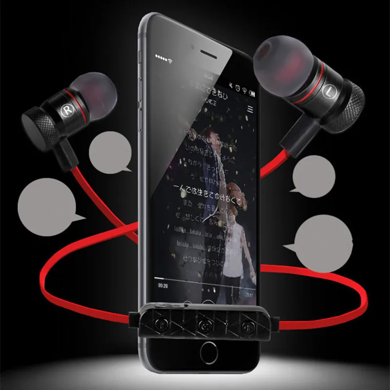 TenYua Sport Magnetic Bluetooth Wireless Sweatproof Stereo Earphone V4.1 In-Ear Noise Reduction Earbuds With Mic fone de ouvido
TenYua Sport Magnetic Bluetooth Wireless Sweatproof Stereo Earphone V4.1 In-Ear Noise Reduction Earbuds With Mic fone de ouvido