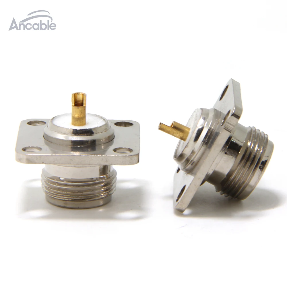 Ancable N-Type Female Jack 4 Hole Panel Mount PCB Solder RF Connector Adapter 2-Pack, High Quality
Ancable N-Type Female Jack 4 Hole Panel Mount PCB Solder RF Connector Adapter 2-Pack, High Quality