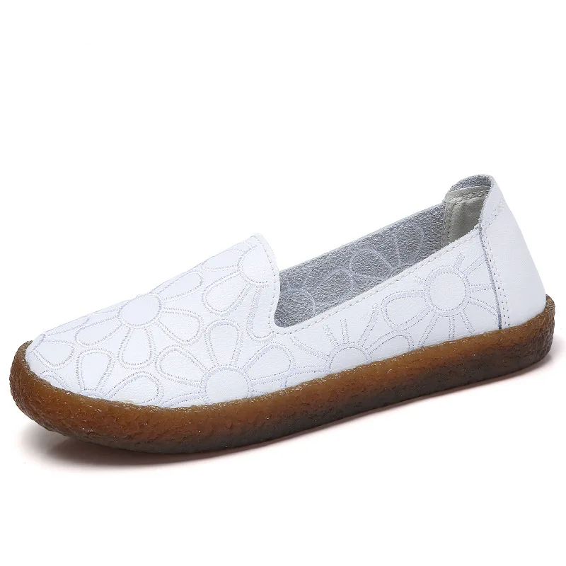 2019 spring new Genuine Leather women's shoes embroidered tendon soft bottom women's shoes non-slip flat shoes peas shoes women
2019 spring new Genuine Leather women's shoes embroidered tendon soft bottom women's shoes non-slip flat shoes peas shoes women