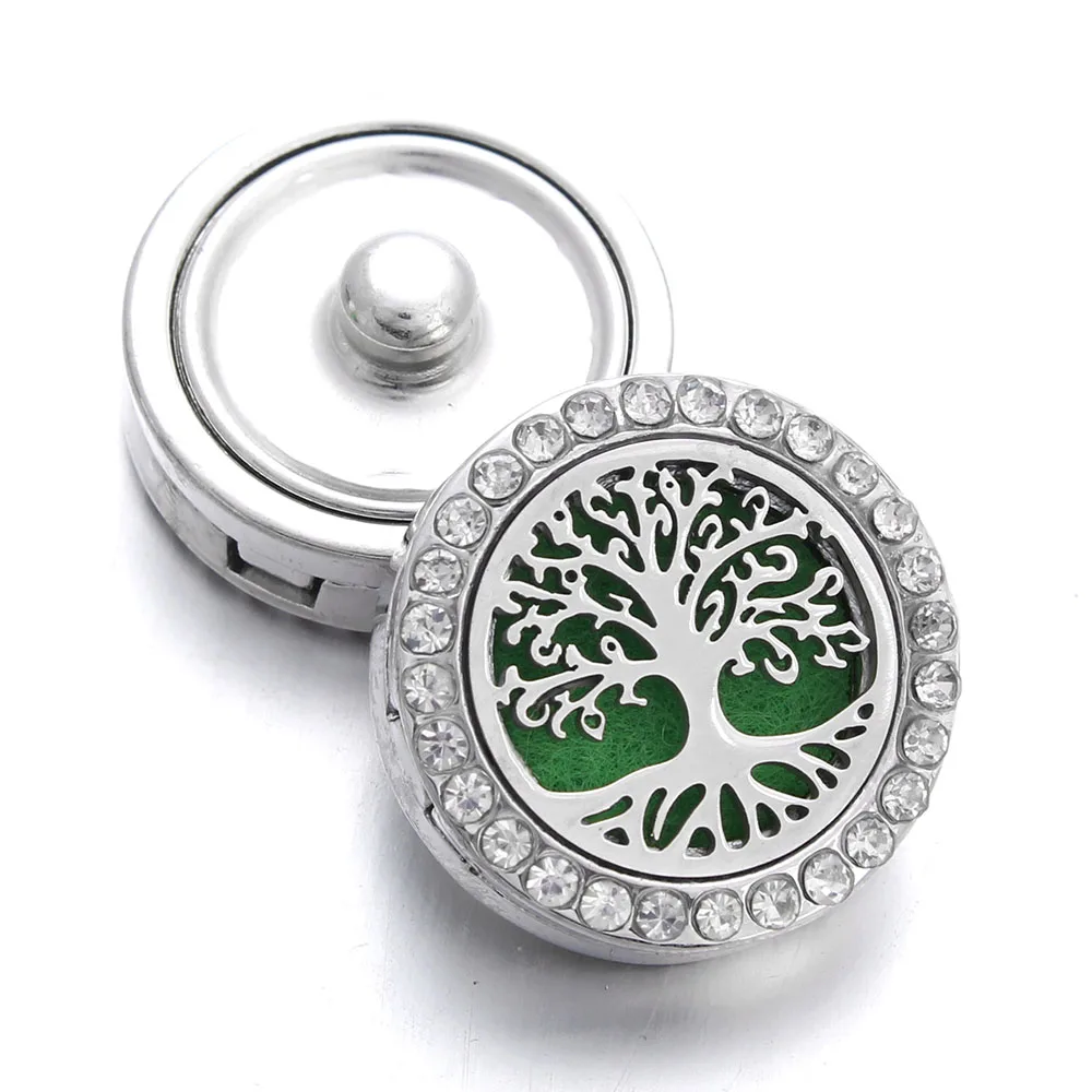 New Aromatherapy 18mm Snap Buttons Perfume Locket Magnetic Stainless Steel Essential Oil Diffuser Button Bracelet Jewelry | Украшения и