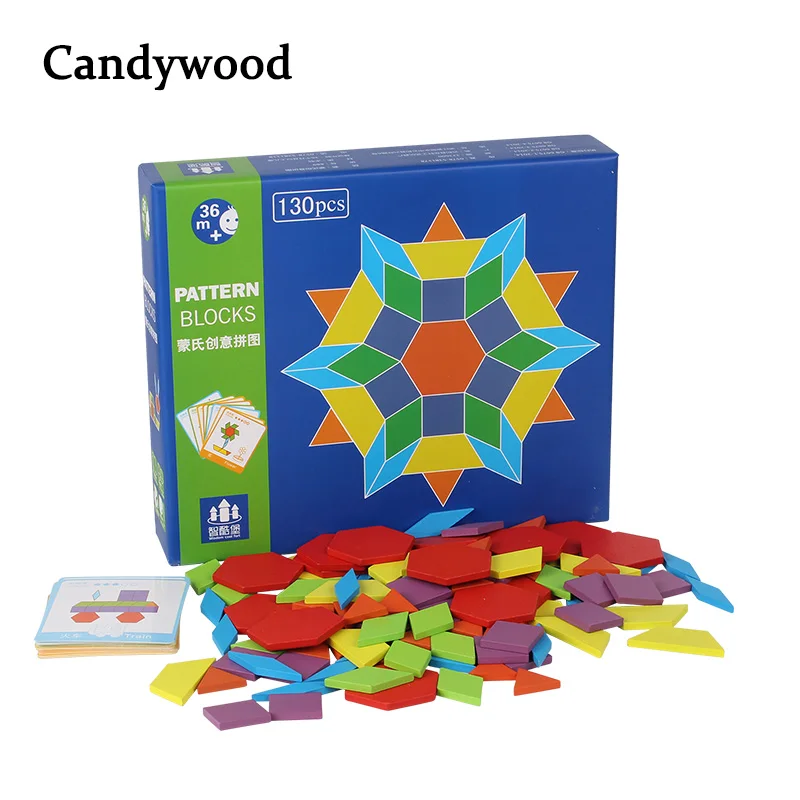 Candywood 130 шт. Классическая красочная головоломка IQ с идеальными картами Детские
