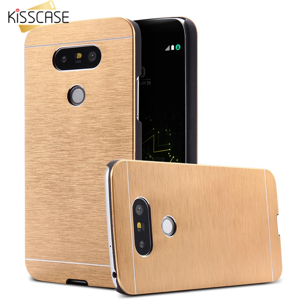 KISSCASE металлический чехол для телефона LG G2 G3 G4 G5 Чехлы Алюминиевый жесткий