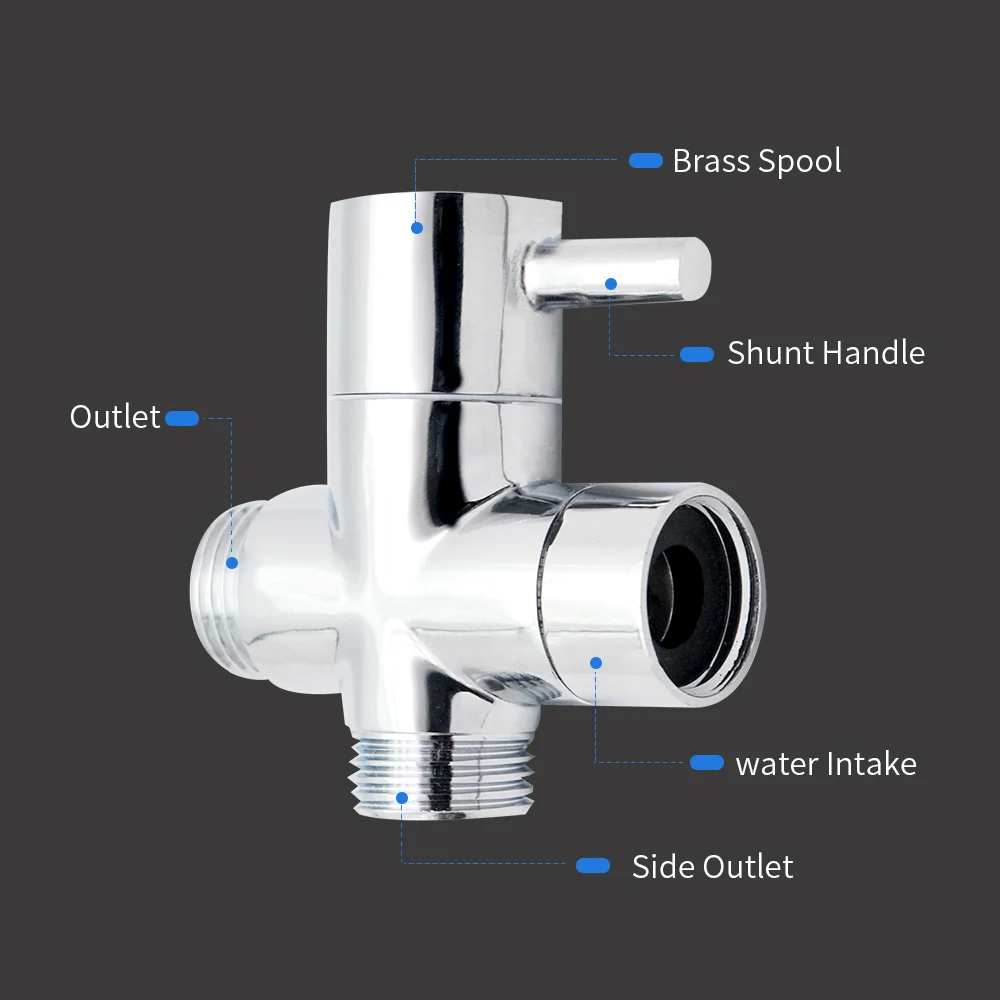 Brass G1/2 G3/4 Bathroom Shower Faucet Adapte T Connector Ceramic Cartridge 3 Way Diverter Toilet Bidet Shattaf Tap Valve
Brass G1/2 G3/4 Bathroom Shower Faucet Adapte T Connector Ceramic Cartridge 3 Way Diverter Toilet Bidet Shattaf Tap Valve
