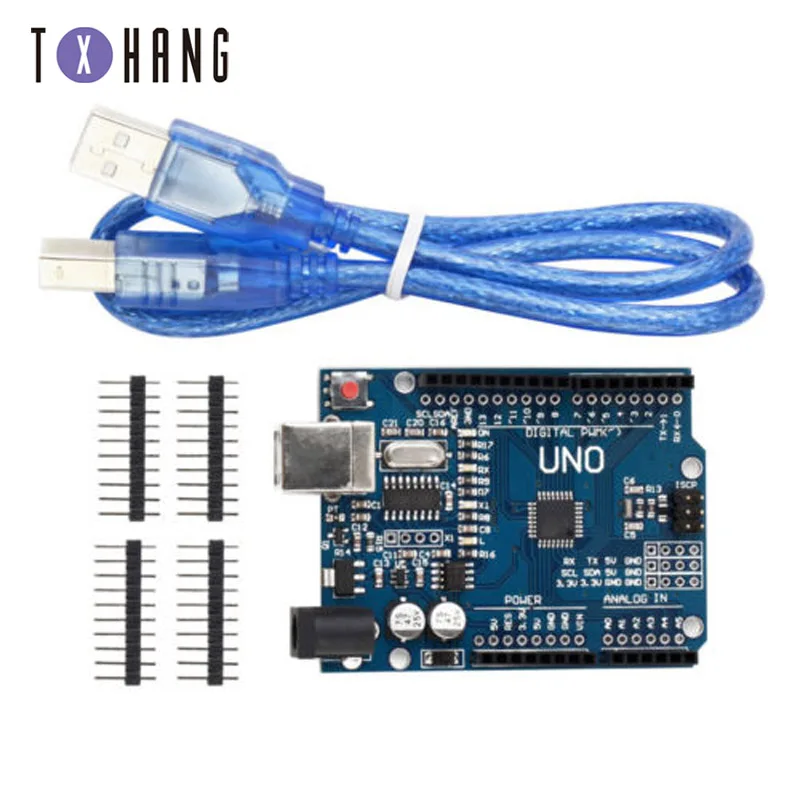 Один комплект UNO R3 MEGA328P ATMEGA16U2 USB кабель 2 4 TFT ЖК экран с чипом 16 МГц boad Proto щит для