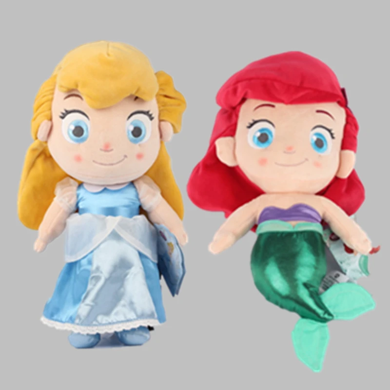 Плюшевые игрушки Disney, принцесса Золушка, Русалка, мягкие куклы для девочек, детские игрушки для малышей, подарок, 30 см, 2 шт./лот
Плюшевые игрушки Disney, принцесса Золушка, Русалка, мягкие куклы для девочек, детские игрушки для малышей, подарок, 30 см, 2 шт./лот
