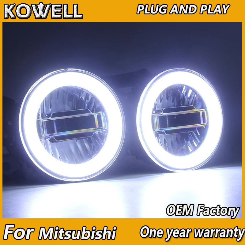 KOWELL Car Styling for Mitsubishi Outlander Pajero Grandis ASX LED Fog Light Auto Angel Eye Fog Lamp LED DRL 3 function model
KOWELL Car Styling for Mitsubishi Outlander Pajero Grandis ASX LED Fog Light Auto Angel Eye Fog Lamp LED DRL 3 function model