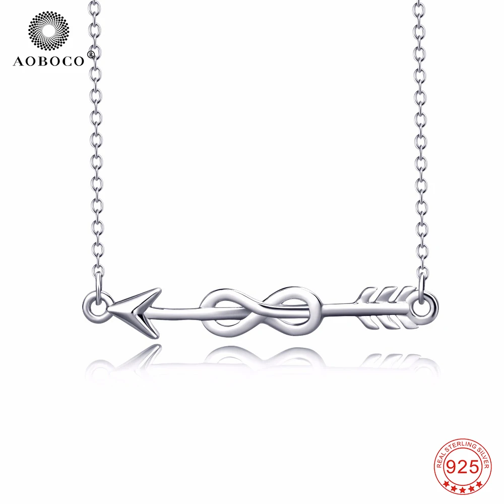 AOBOCO New Arrival 925 Sterling Silver Arrow Infinity Love Pendant Necklace Lucky Number Eight Pendants For Women Gifts PYX0127
AOBOCO New Arrival 925 Sterling Silver Arrow Infinity Love Pendant Necklace Lucky Number Eight Pendants For Women Gifts PYX0127