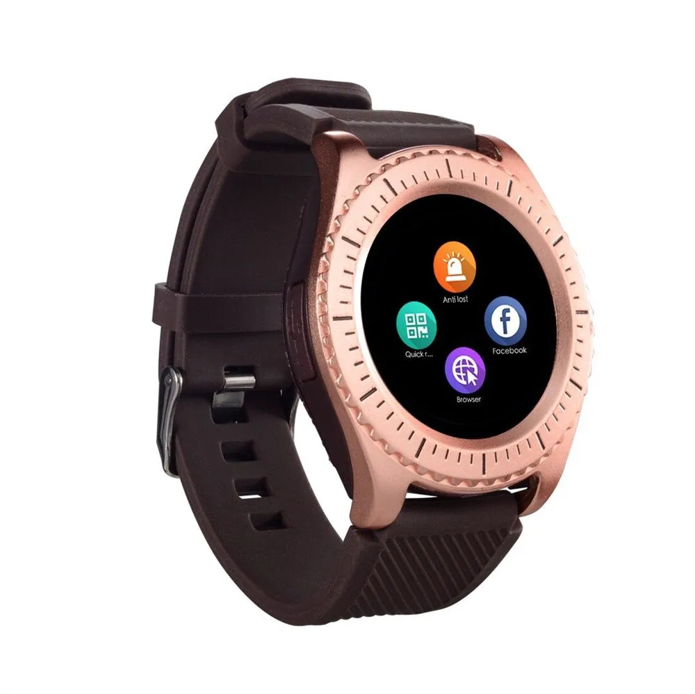 10 шт Bluetooth Z3 Смарт-часы с круглой поддержкой Nano 2G SIM & TF карта Whatsapp Facebook