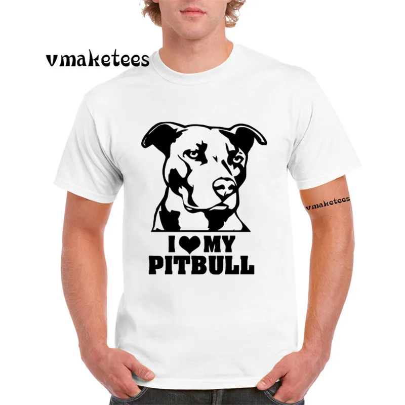 Футболка с принтом Love Dog People I Iike My Pitbull футболка коротким рукавом для мужчин и