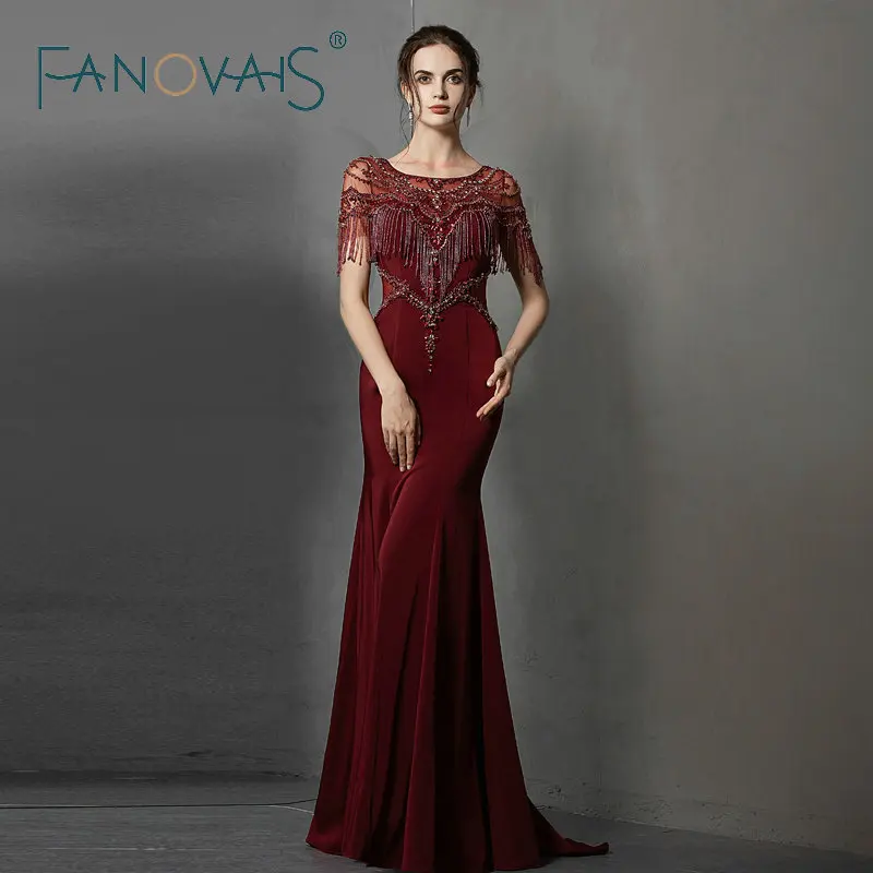 Бордовые вечерние платья кисточки Русалка вечерние платья Vestido de Fiesta Longo платье выпускного вечера 2019 abiti da cerimonia da sera
Бордовые вечерние платья кисточки Русалка вечерние платья Vestido de Fiesta Longo платье выпускного вечера 2019 abiti da cerimonia da sera
