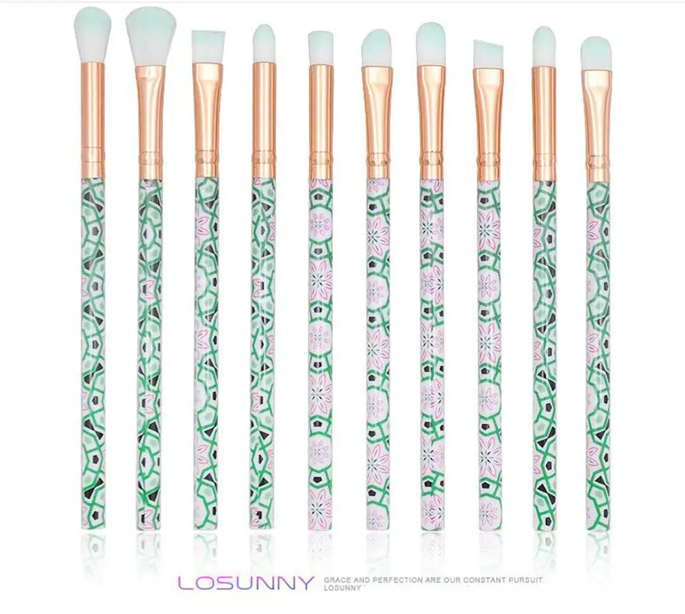 LOSUNNY 10 Pcs Marbled Eye Makeup Brush Set Fiber Eye Shadow Eyebrow Brush Mini Plastic Handle Makeup Beauty Green Handle
LOSUNNY 10 Pcs Marbled Eye Makeup Brush Set Fiber Eye Shadow Eyebrow Brush Mini Plastic Handle Makeup Beauty Green Handle