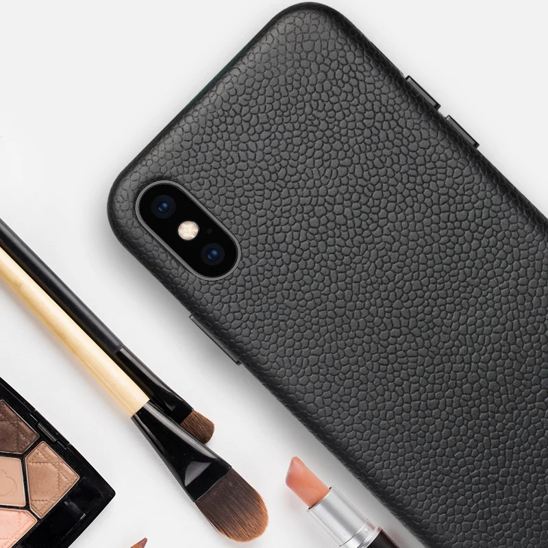 Чехол из натуральной коровьей кожи для iPhone X XR XS Max деловой чехол воловьей с