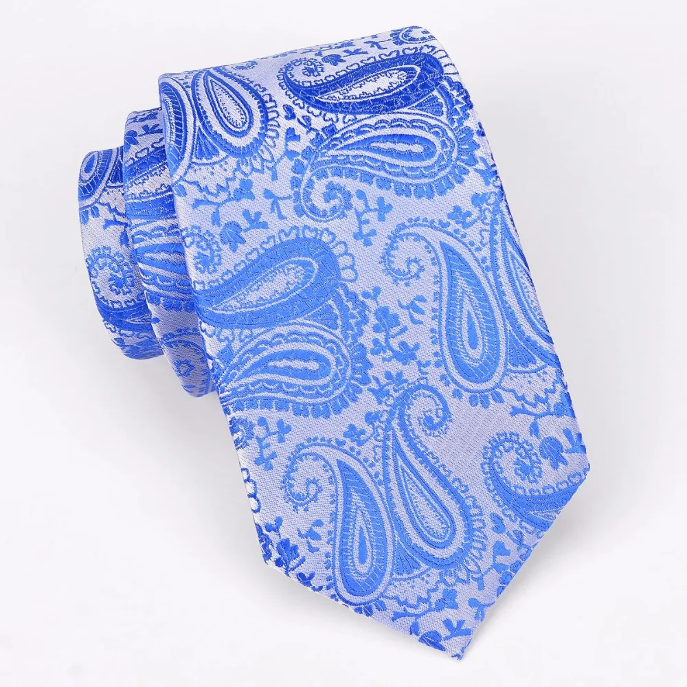 New Men`s Tie Sky Blue Paisley Jacquard Woven Necktie Gravata For Men Formal Wedding Party Business 8cm 100% Polyester
New Men`s Tie Sky Blue Paisley Jacquard Woven Necktie Gravata For Men Formal Wedding Party Business 8cm 100% Polyester