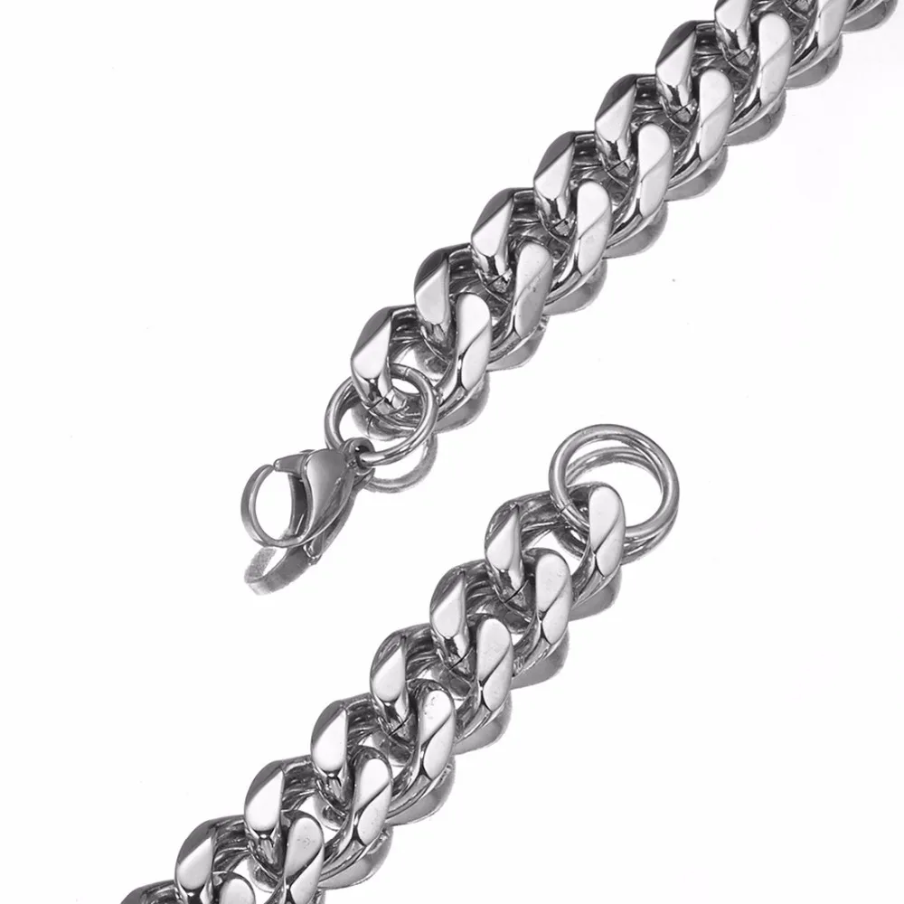 7-40" Long Silver Color Stainless Steel Chain Necklace Curb Cuban Stainless Steel Men's Necklace Party Jewelry 15mm Width
7-40" Long Silver Color Stainless Steel Chain Necklace Curb Cuban Stainless Steel Men's Necklace Party Jewelry 15mm Width