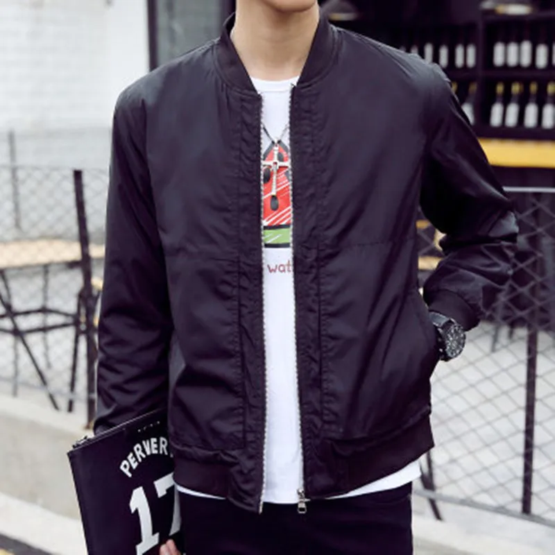 Fashion men jacket Spring autumn thin Baseball jacket mens Solid color casual coat Male slim zipper outerwear Brand Clothing
Fashion men jacket Spring autumn thin Baseball jacket mens Solid color casual coat Male slim zipper outerwear Brand Clothing