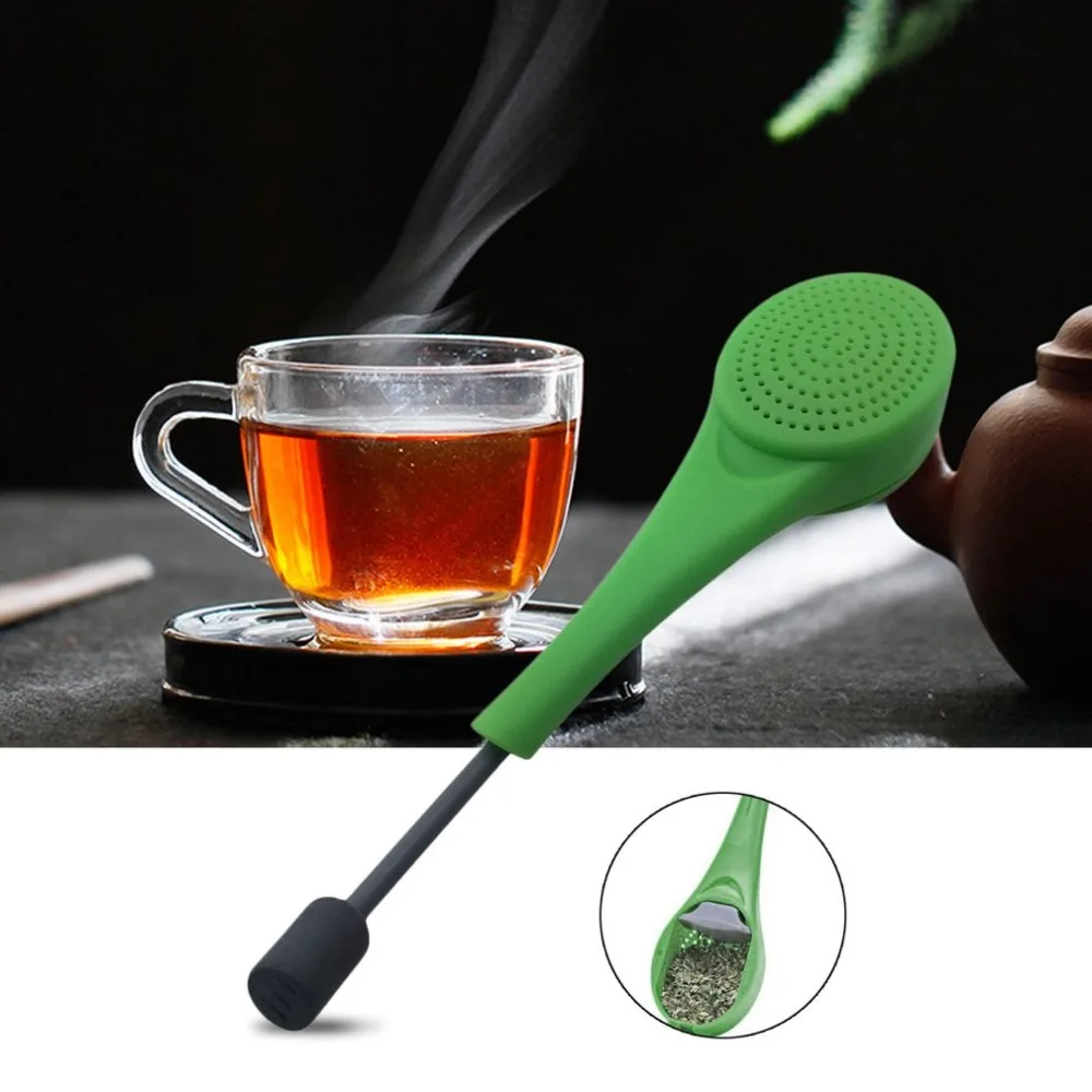 Green Tea Infuser Reusable Strainers Food Grade Filters Herbal Spice Filter Tool Healthy Silicone | Дом и сад