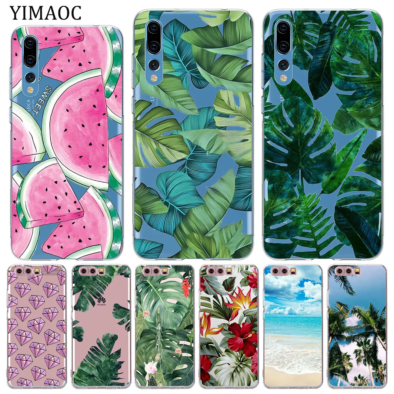 YIMAOC летний Мягкий силиконовый чехол для телефона Huawei P30 P20 Pro P10 P8 P9 Lite 2017 2016 2015 P smart Z 2019|Бамперы| |