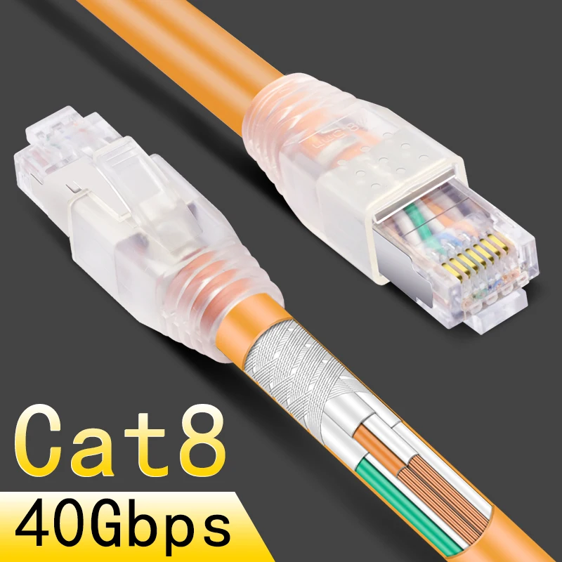 CNCOB rj45 8p8c 40Gbps Ethernet cable cat8 home router high-speed network jumper Internet connection cable
CNCOB rj45 8p8c 40Gbps Ethernet cable cat8 home router high-speed network jumper Internet connection cable